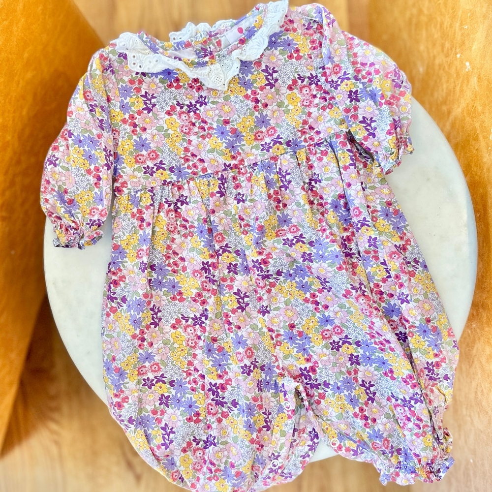 3m Eliza James Purple Floral Romper Jumpsuit